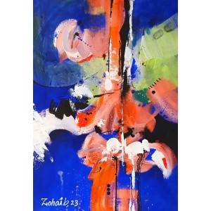 Zohaib Rind, 12 x 18 Inch, Acrylic On Canvas, Abstract Painting, AC-ZR-216
